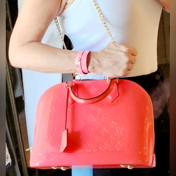 Louis Vuitton Alma PM Monogram Vernis Hot Pink - Picture 6 of 13
